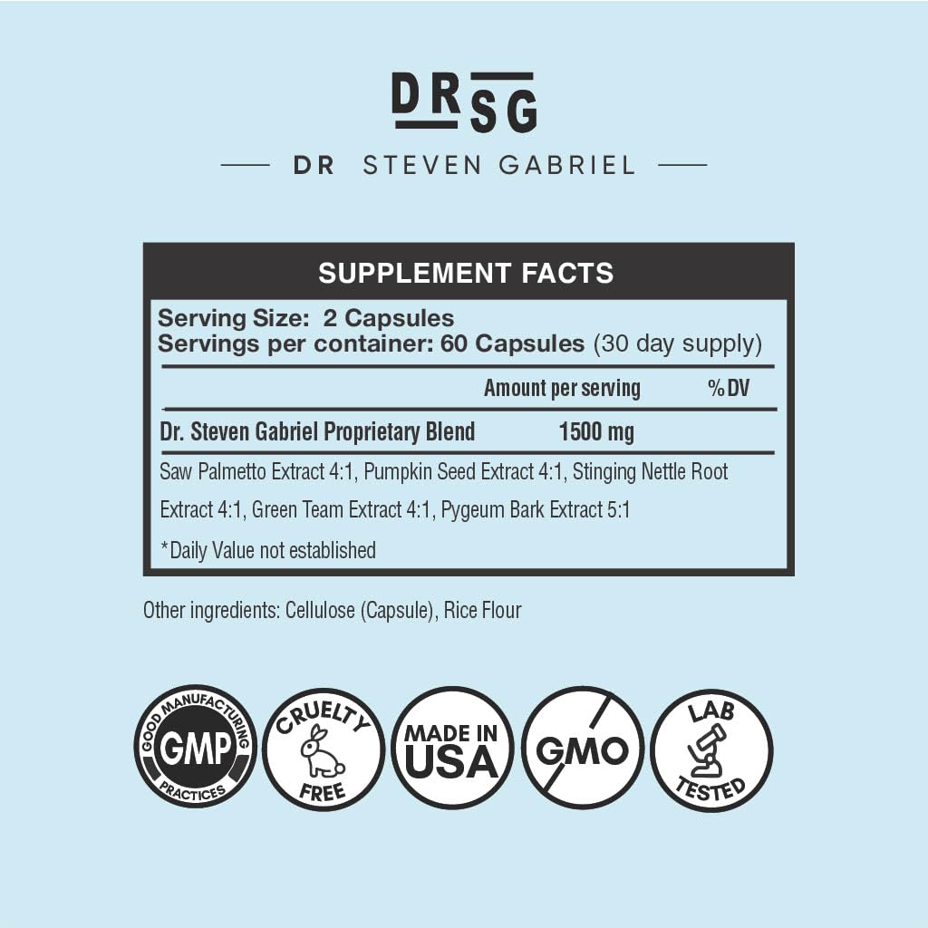 DrSG Bloqueador DHT ingredientes clave como Saw Palmetto fortalecen folículos