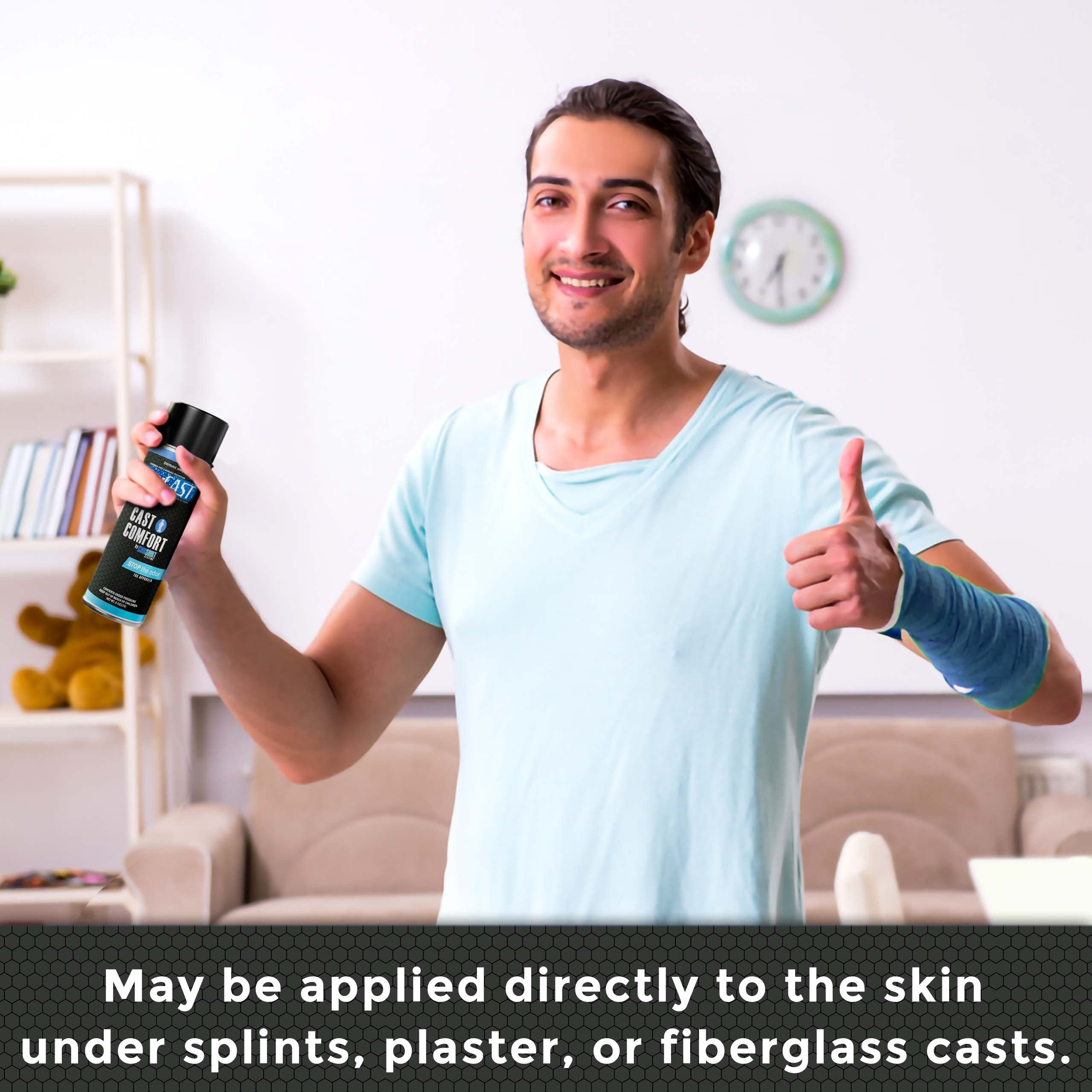 Drycast Cast Comfort: enfriamiento rápido para confort inmediato tras la aplicación.