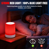 DSJGB modo dual ofrece luz roja y cálida para tranquilidad