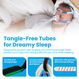DTLgear soporte tubo CPAP para pared: evita enredos y mantiene el espacio ordenado.