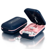Cortador de pastillas Dubstar azul para pastillas pequeñas, ideal para llevar.