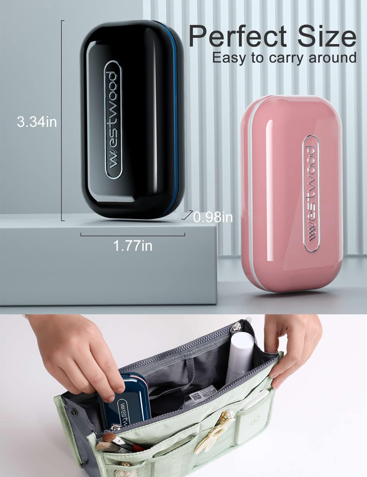 Diseño compacto de Dubstar para llevar en bolso o maletín.