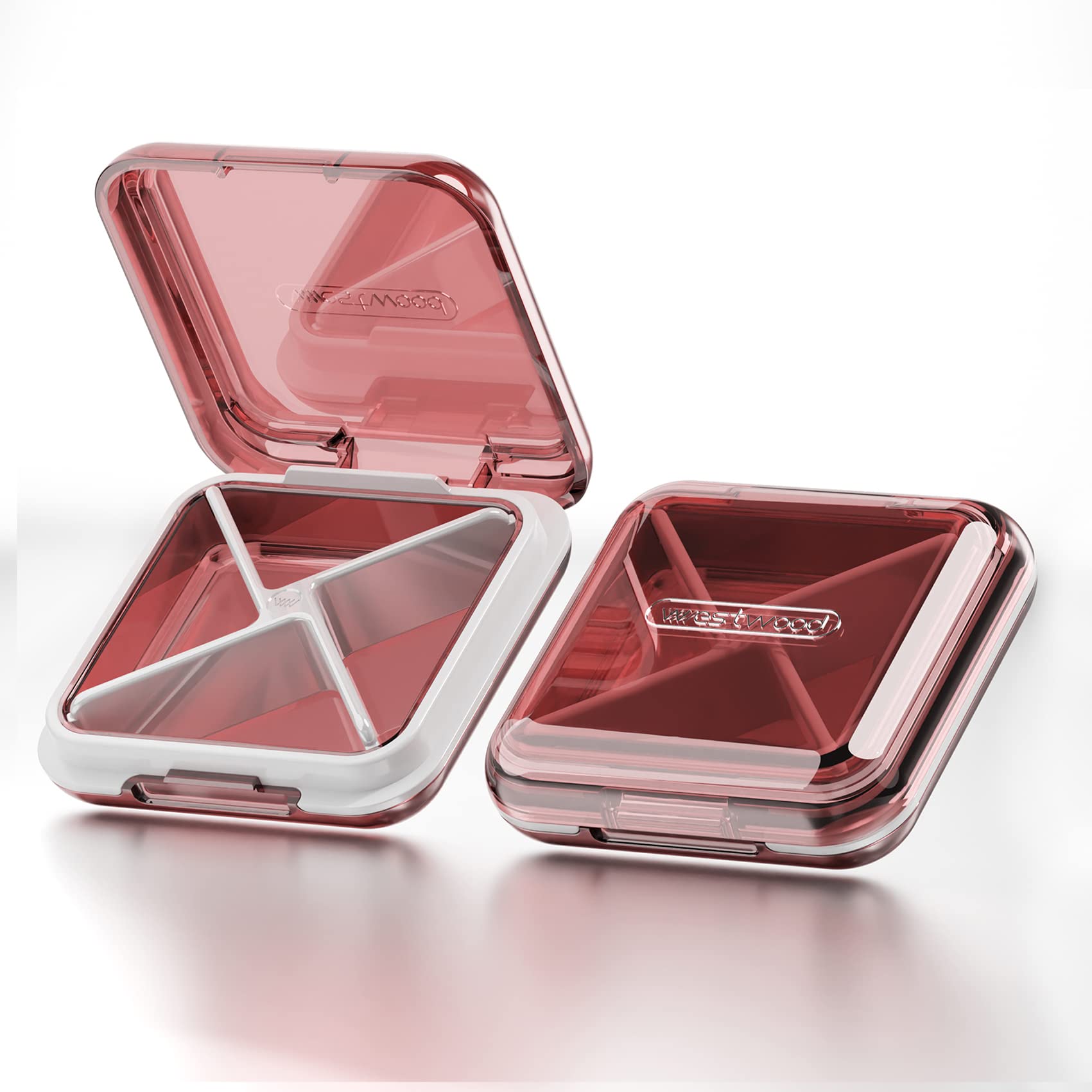 DUBSTAR organizador diario de píldoras con 4 compartimentos, ideal para viaje