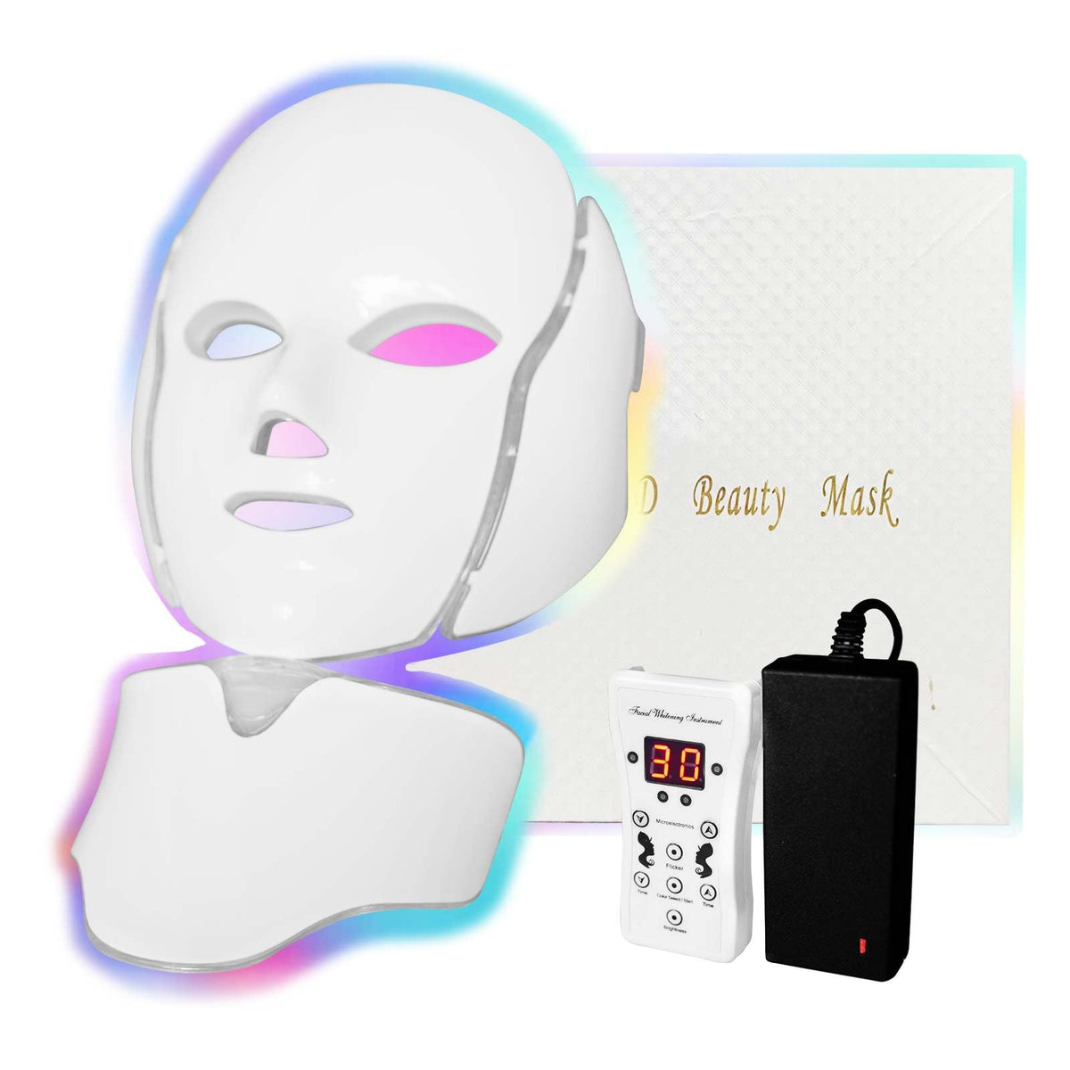 Duevie mascarilla facial con luz roja LED para revitalizar la piel en casa