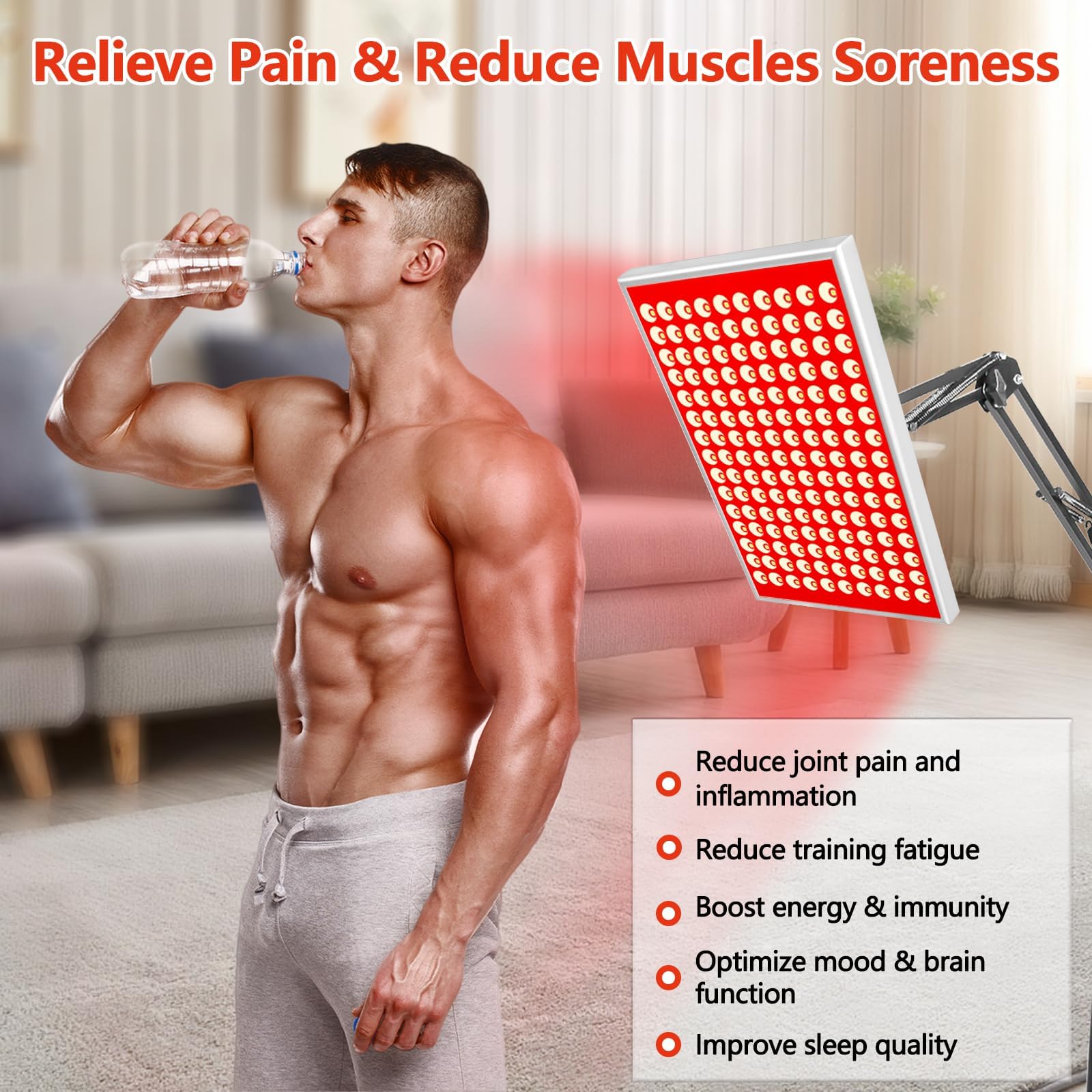 DUGSDG lampara cuerpo completo uso diario para confort muscular y recuperación natural.