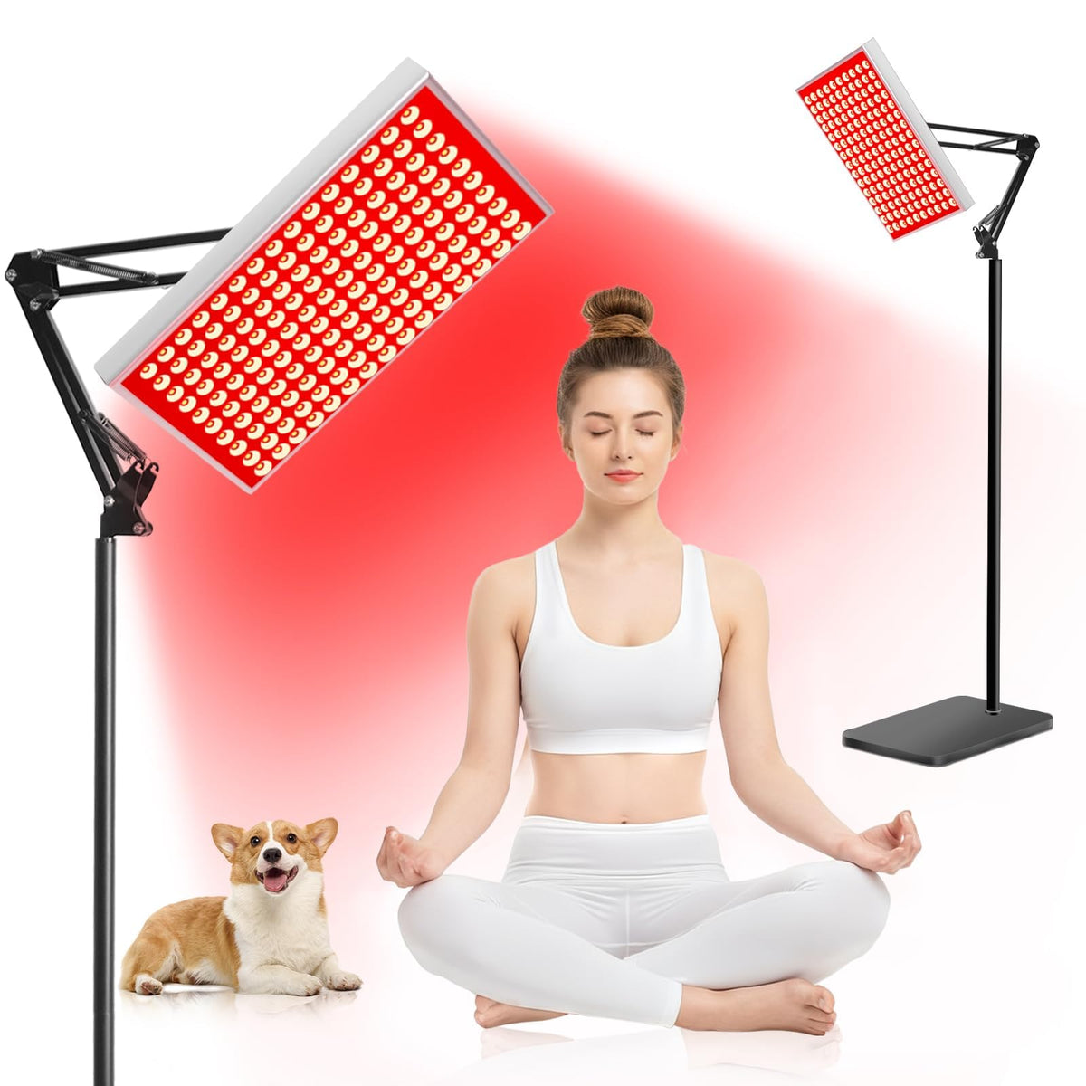 DUGSDG lampara luz dual 660nm-850nm enfocado a piel y bienestar diario.