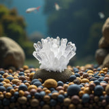 dukiza cluster de cuarzo blanco, regalo significativo y decorativo.