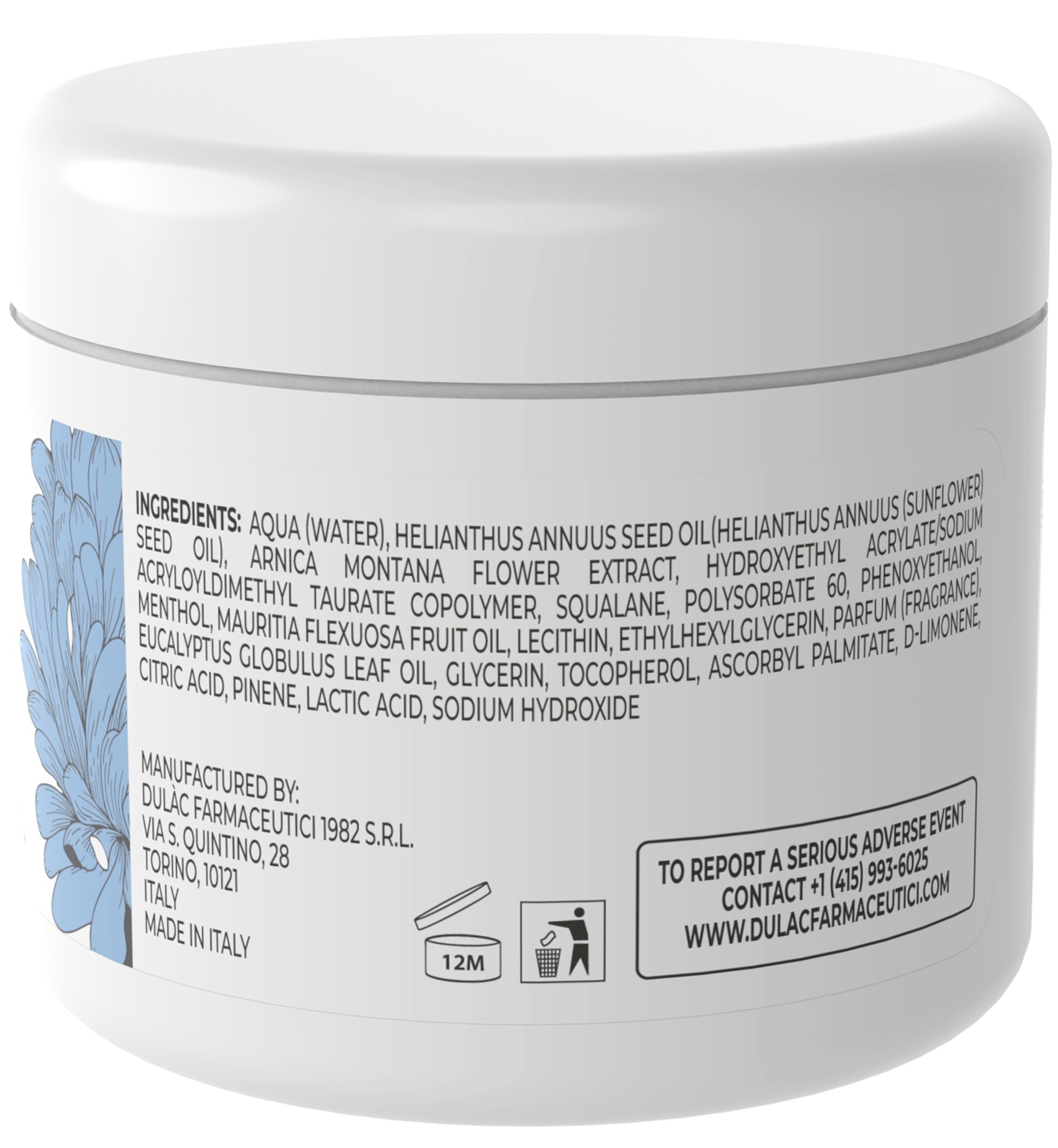 DULÀC Arnica crema aplicando con masaje suave para comodidad diaria