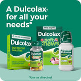 Dulcolax, instrucciones en caja, guía clara para uso.