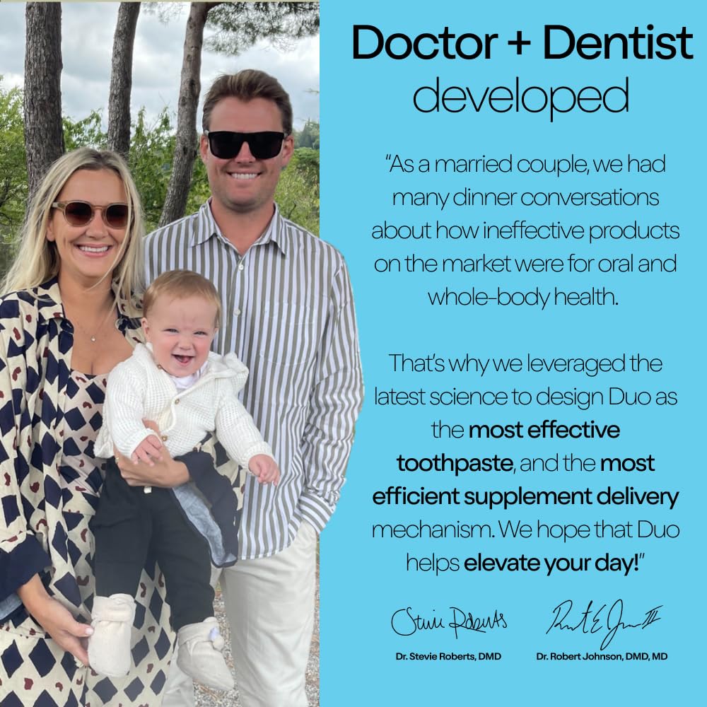 duo tableta dental: creada por dentistas con ingredientes de grado alimentario.