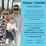 duo tableta dental: creada por dentistas con ingredientes de grado alimentario.