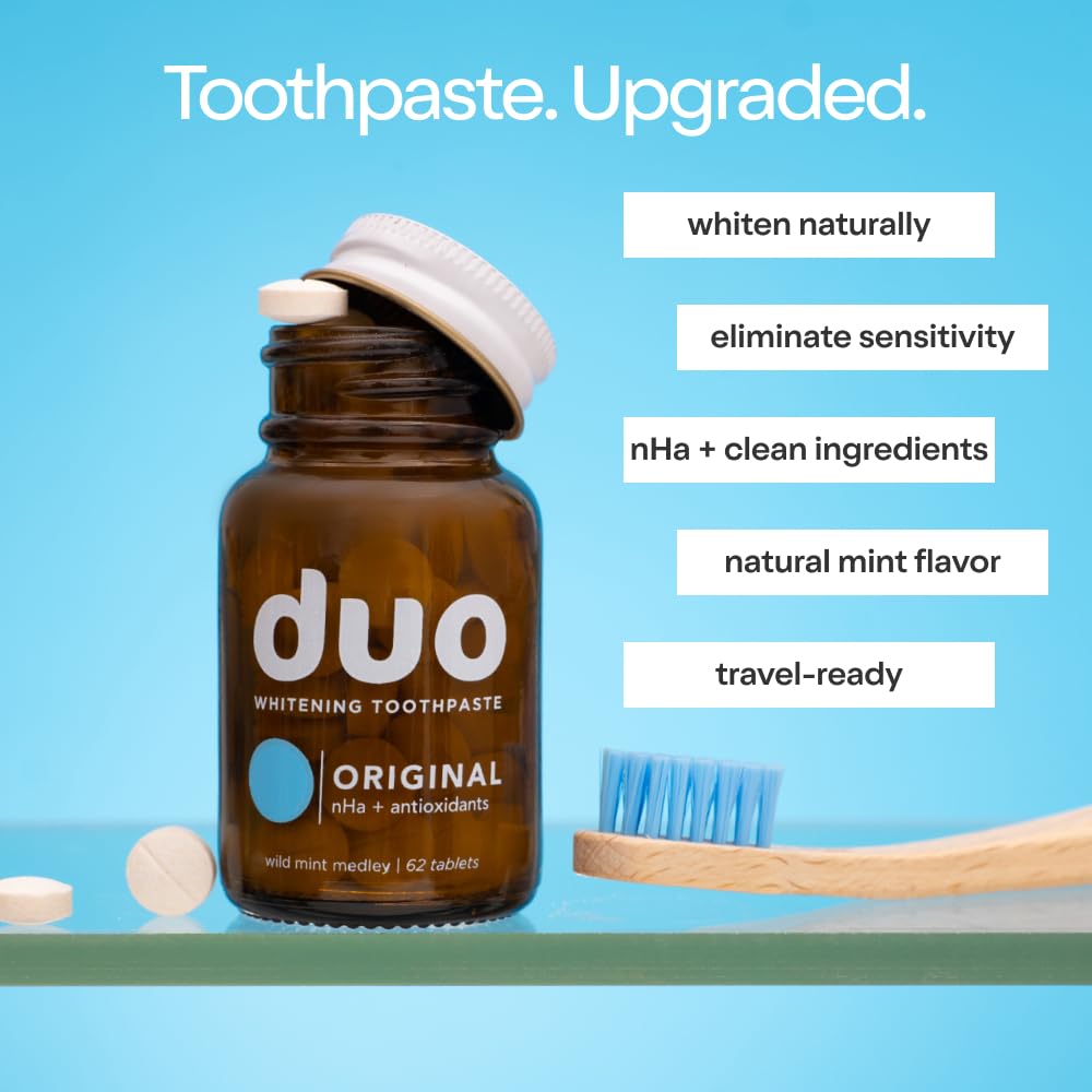 duo tableta dental: remineralización del esmalte para mayor fortaleza.