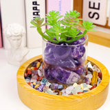 DUQGUHO amatista: piedras pulidas para meditación y manejo del estrés.