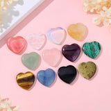 DUQGUHO corazón de amatista para meditación y decoración