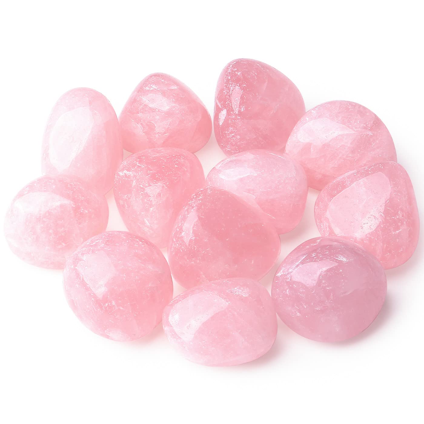 DUQGUHO cuarzo rosa: piedras cristal irregulares para decoración y ambiente