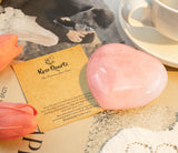 DUQGUHO Regalo en caja con cuarzo rosa, ideal para aniversarios y ocasiones especiales.