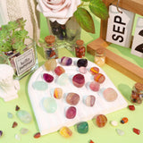 DUQGUHO Fluorita, piedras para decoración muestran reflejos brillantes bajo la luz.