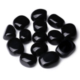 Piedras de obsidiana negra DUQGUHO pulidas para protección decorativa en escritorios