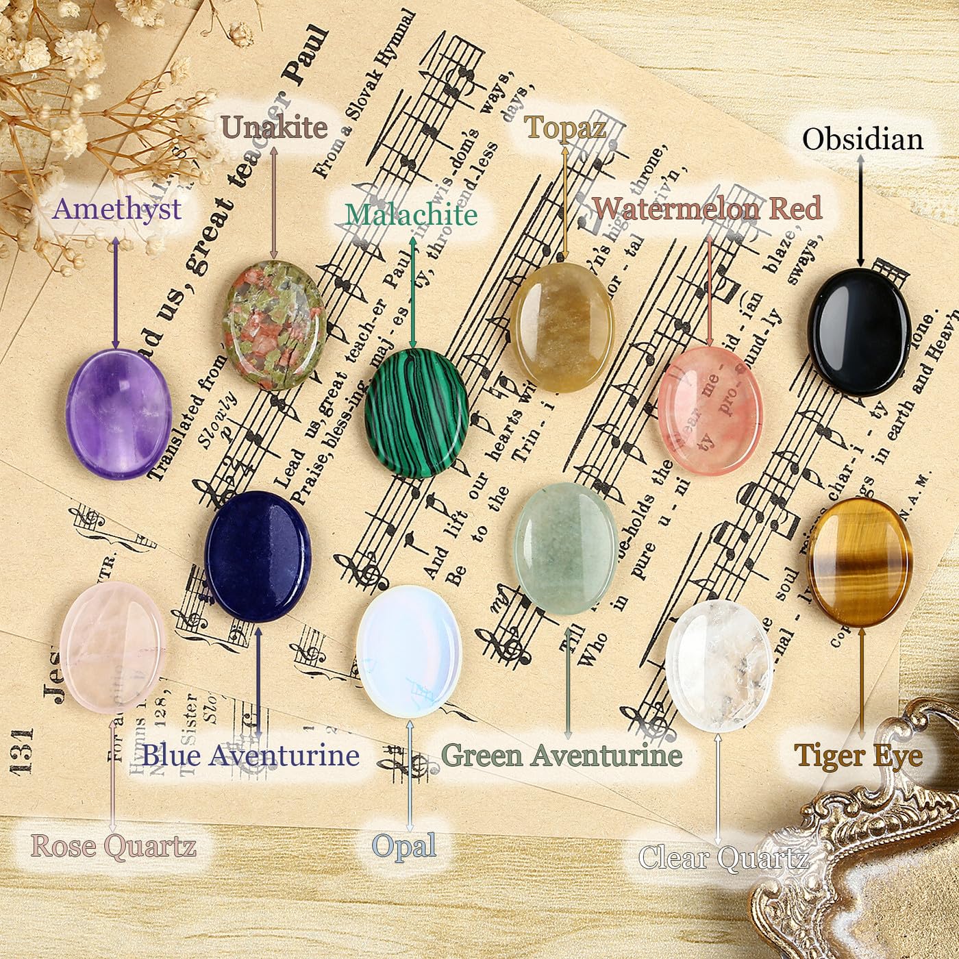 DUQGUHO Piedras con materiales sintéticos, colores y texturas únicos para regalo.