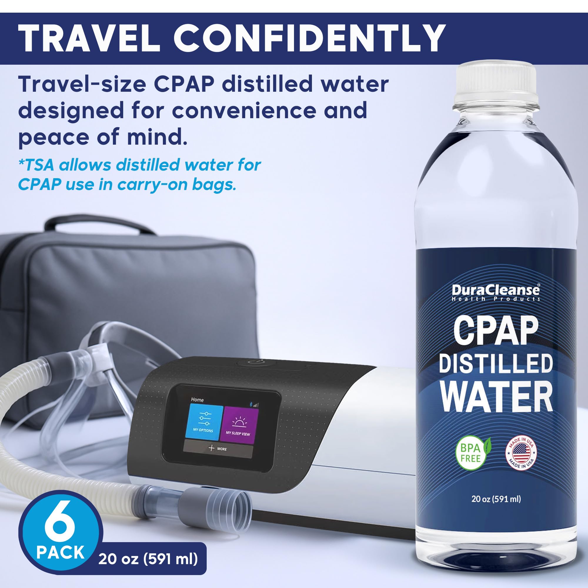 Solución multiuso Dura Cleanse para CPAP y humidificador portátil