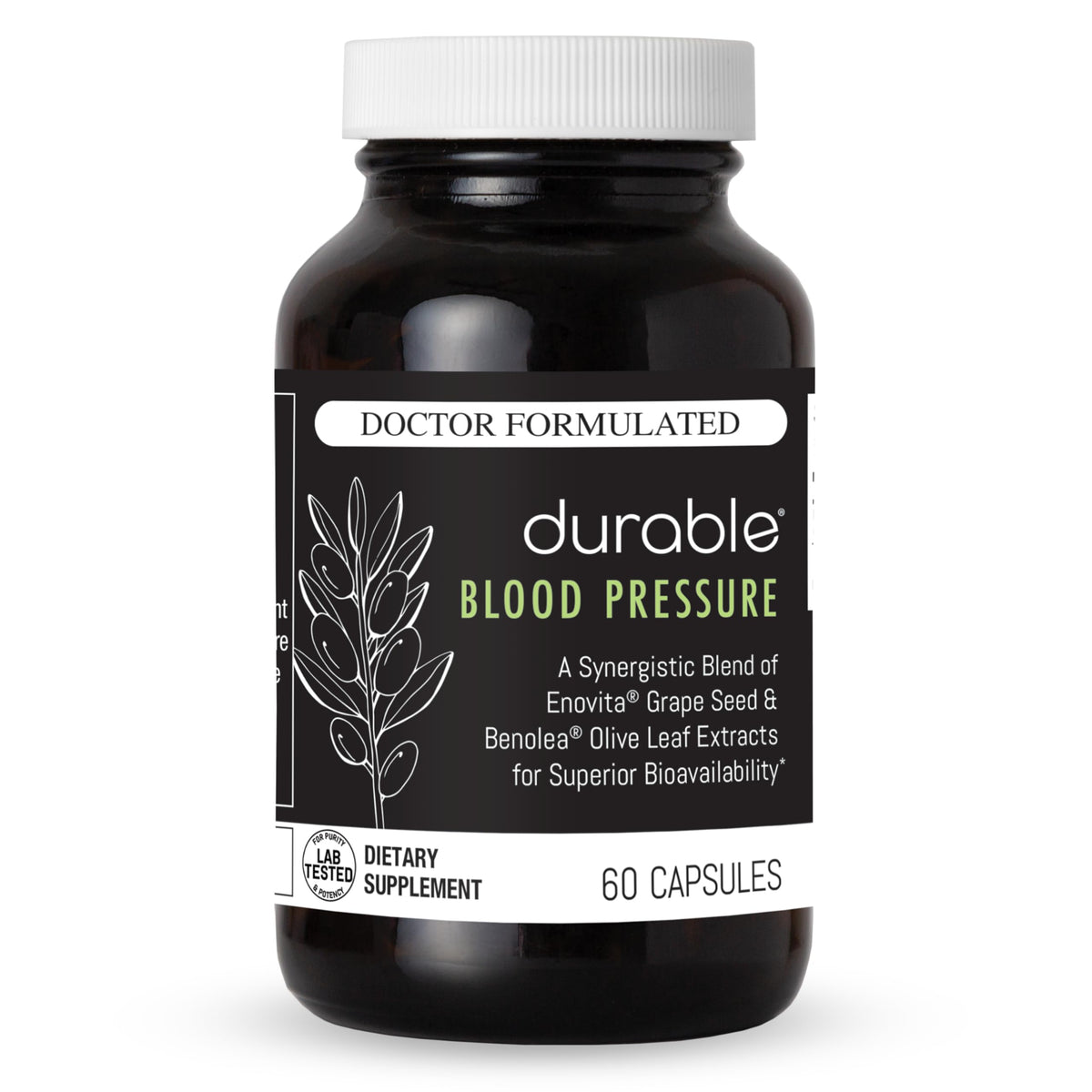 Durable Benolea hoja de olivo: cápsulas para apoyar la circulación diaria.
