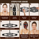 Contenido del paquete Duuckin: mascarilla, mando y accesorios necesarios.
