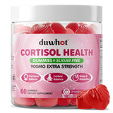 duwhot Cortisol Gummies: botella visible, fácil de tomar para uso diario