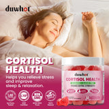 duwhot Cortisol Gummies: fondo blanco para destacar el producto