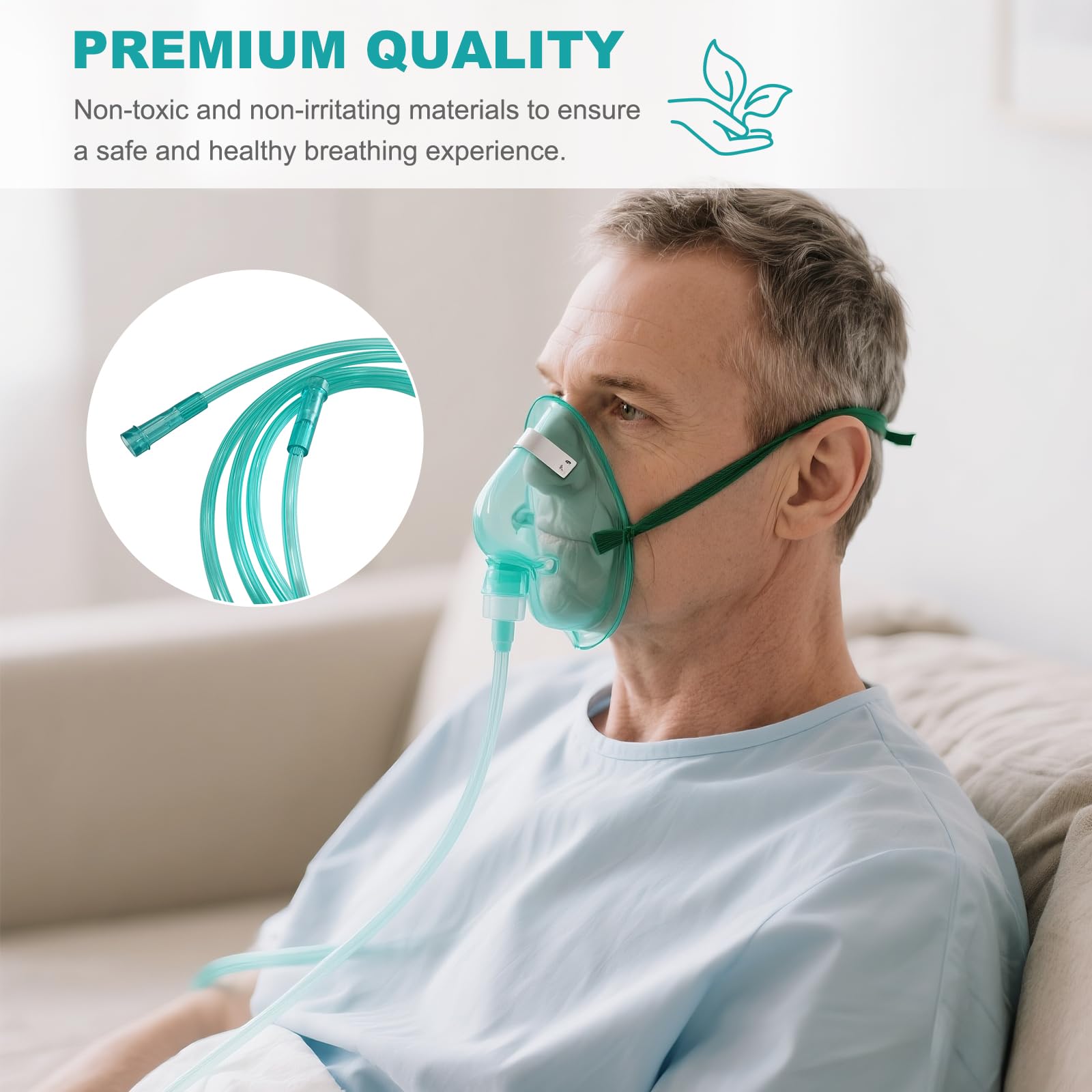 Pack de 3 tubos de oxígeno de DWCHECK, conveniente para reemplazo