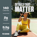Dymatize Elite Whey shaker lleno para batidos rápidos