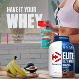 Dymatize Elite Whey de sabor chocolate para batidos diarios