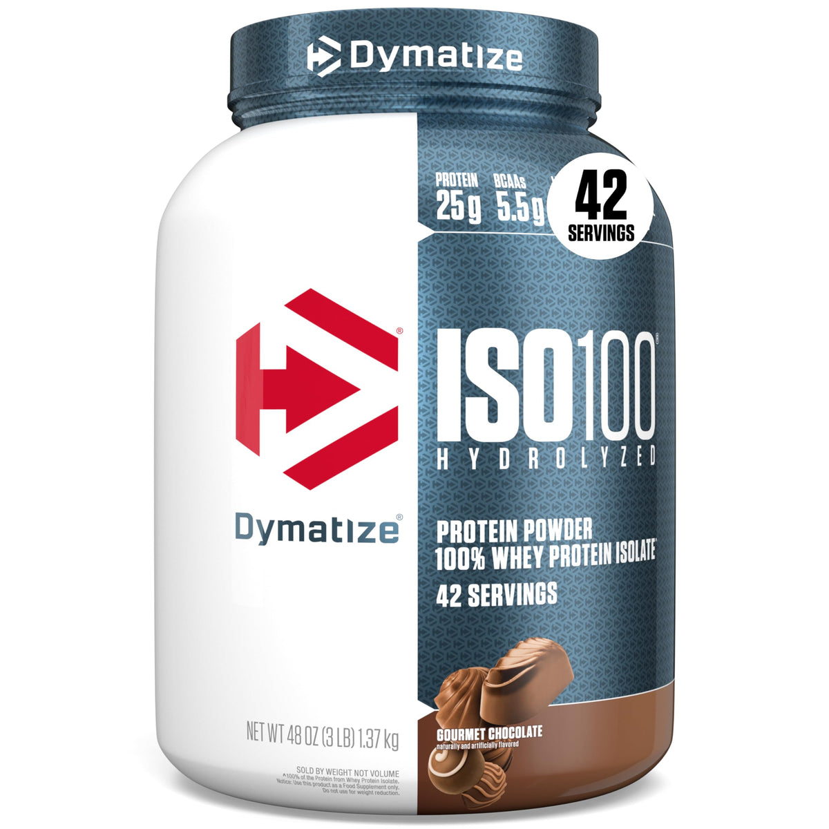 Dymatize ISO100 bote proteina alta digestibilidad para crecimiento muscular