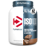 Dymatize ISO100, bote de proteína de alta pureza para músculos.