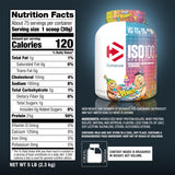 Etiqueta ISO100 destaca 25 g de proteína por porción para uso diario.