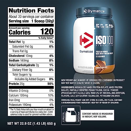 Dymatize ISO100 uso tras entrenamiento para ingesta proteica.