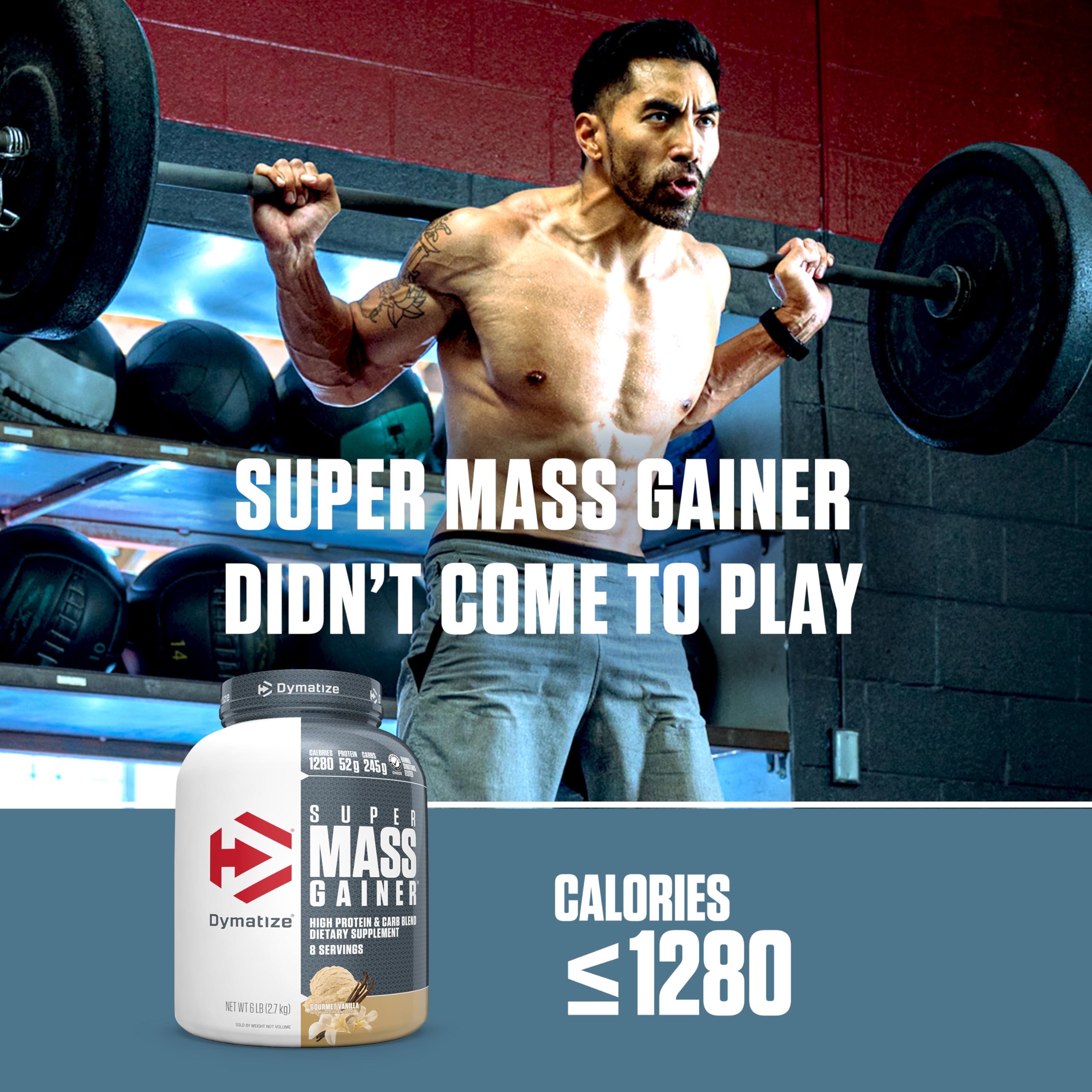 Batido de vainilla cremoso con Super Mass Gainer.
