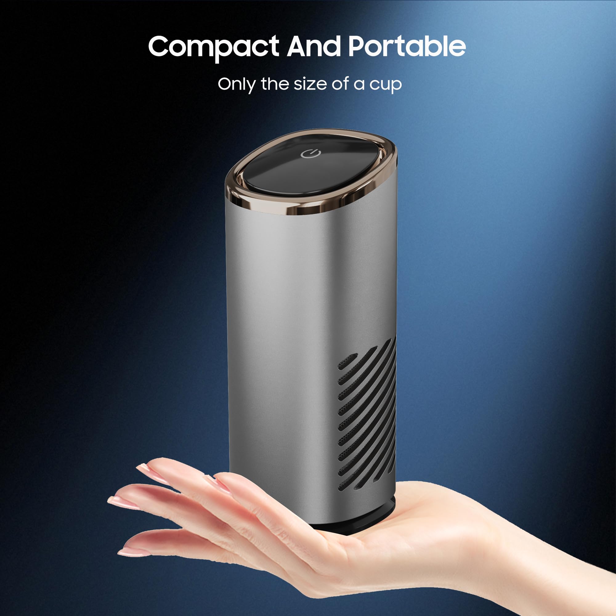Difusor Dynaiency mini aroma portátil para dormitorio elegante.