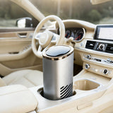 Difusor Dynaiency sin agua en coche para fragancia rápida.