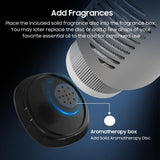 Difusor Dynaiency tamaño mini ideal para coche y escritorio.
