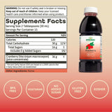 Dynamic Health Cranberry, etiqueta en detalle, ingredientes 100% orgánicos.