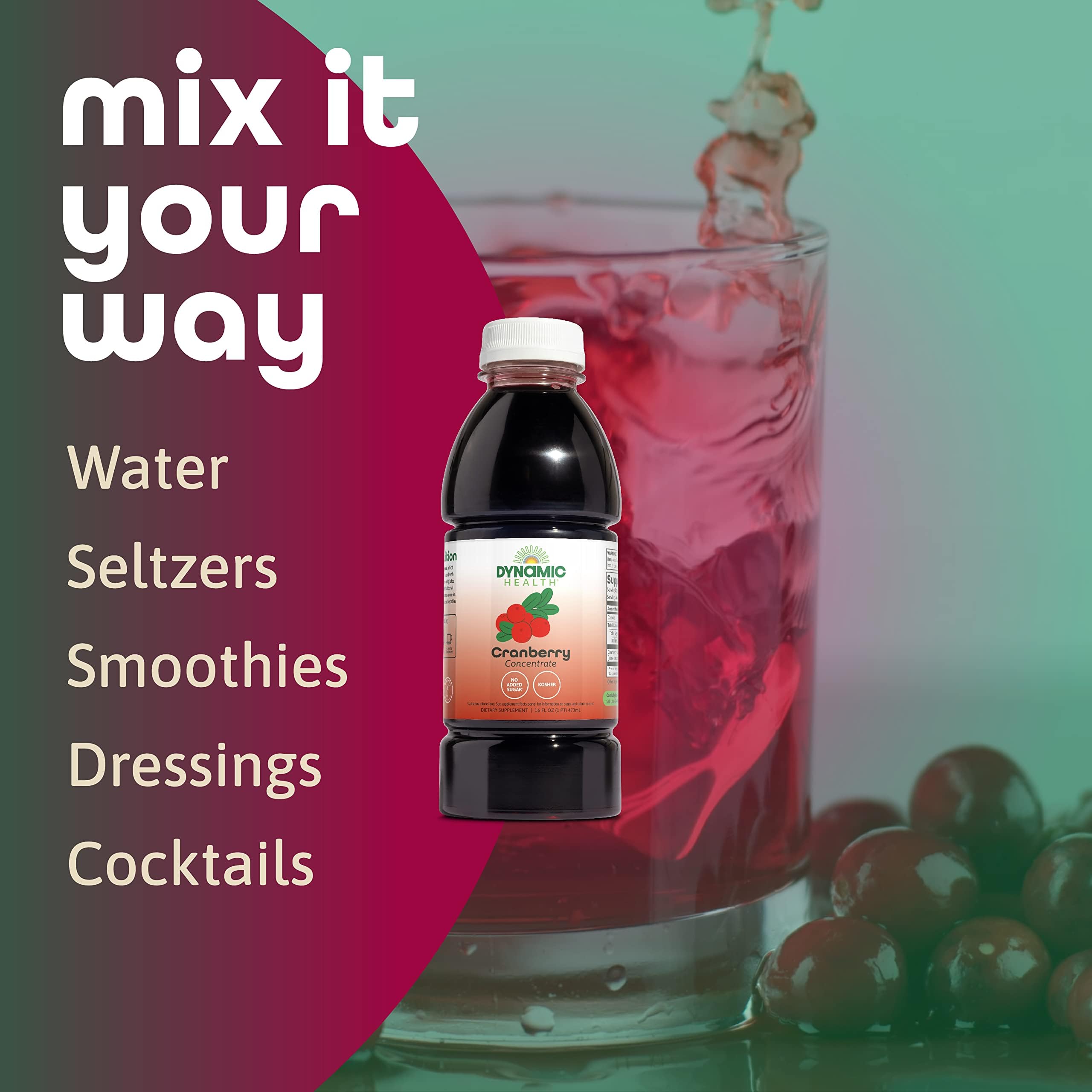 Dynamic Health Cranberry, uso diario recomendado para un estilo de vida activo.