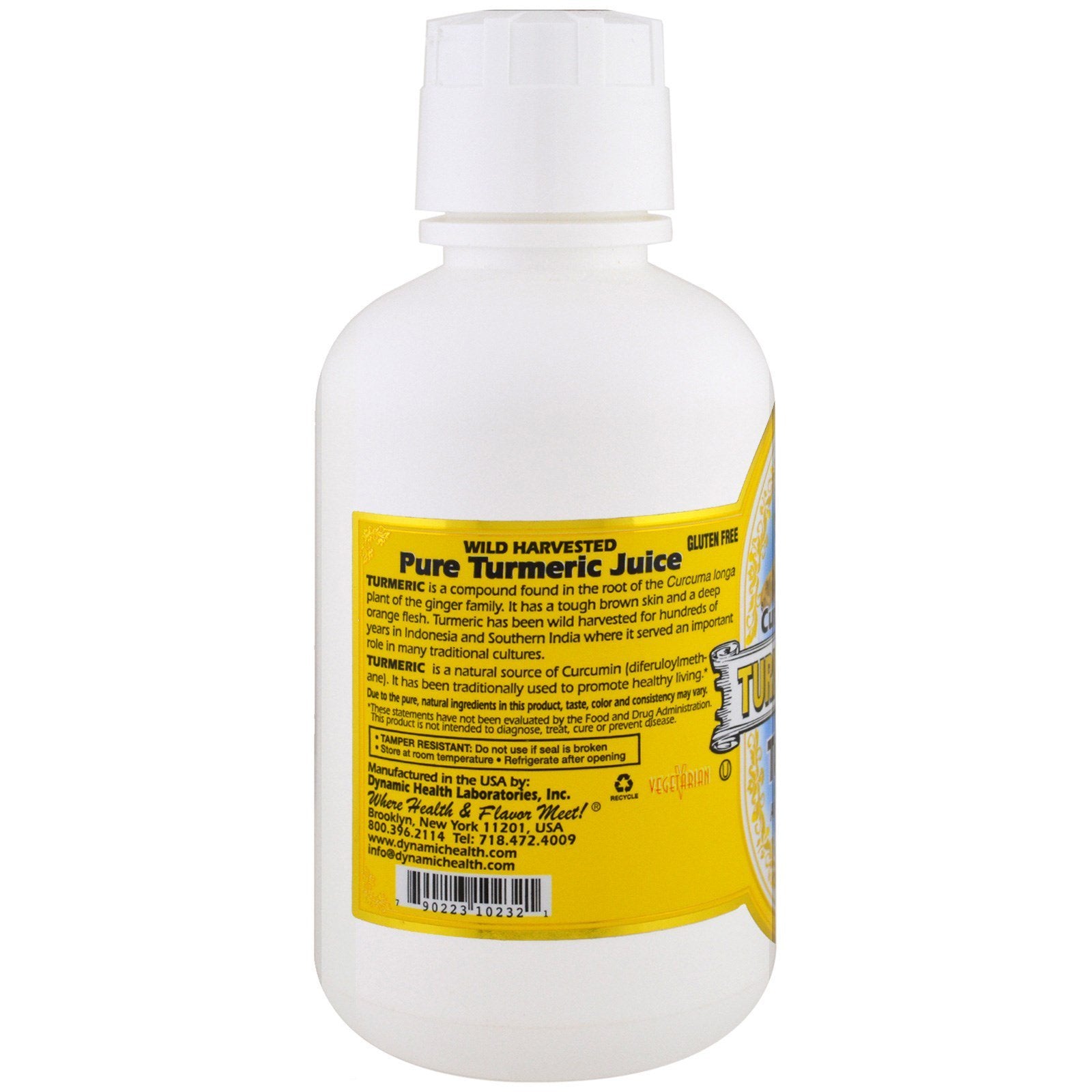Dynamic Health Turmeric Gold, raíz de cúrcuma fresca, fuente natural de antioxidantes para el día.