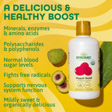 Dynamic Health Nopal Gold, ingredientes orgánicos, jugo real para una dieta consciente.