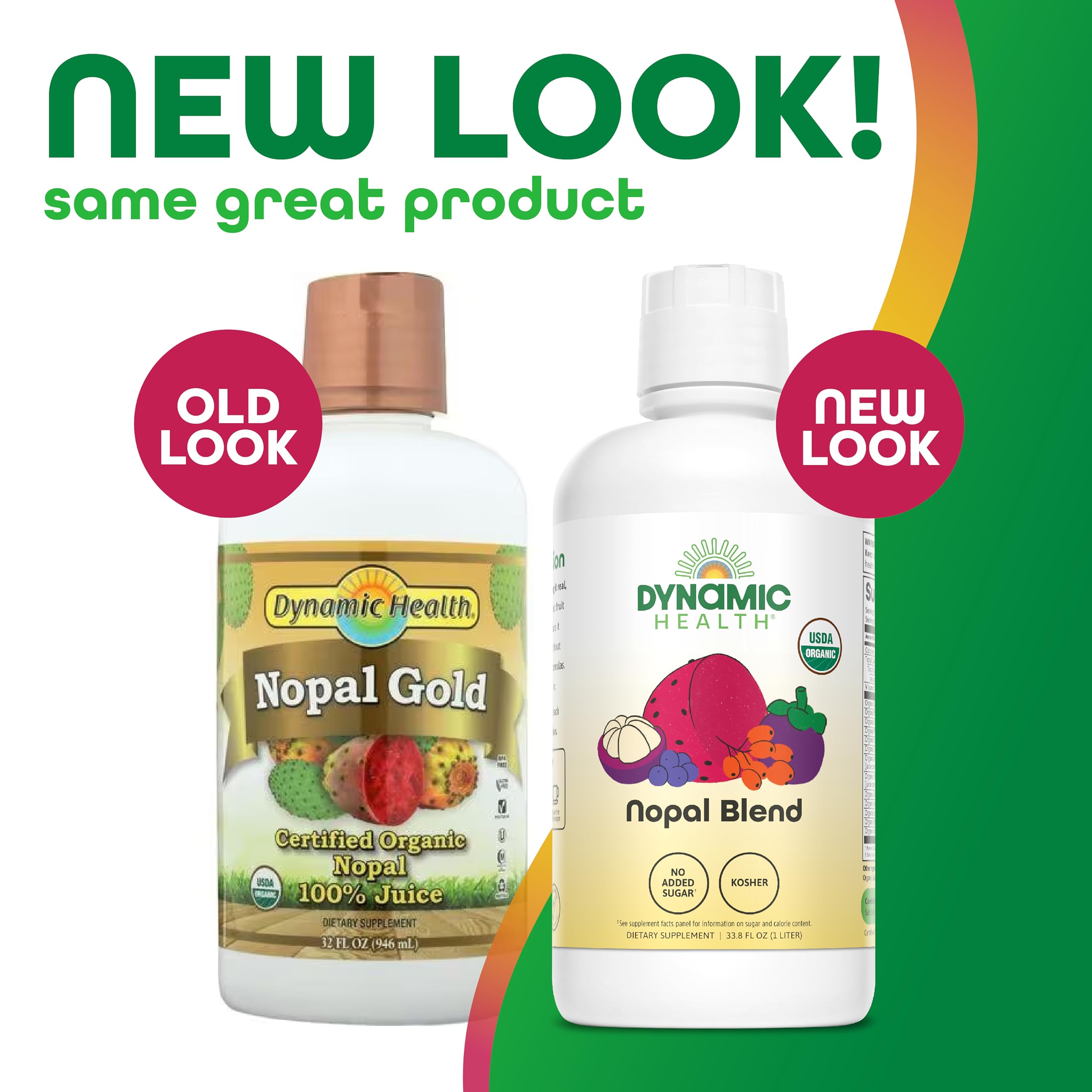 Dynamic Health Nopal Gold, porción dorada, idea de un consumo agradable y práctico.