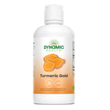 Dynamic Health Turmeric Gold: botella de jugo puro que apoya articulaciones