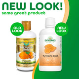 Dynamic Health Turmeric Gold: frasco con pimienta negra para absorción de curcumina