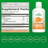 Dynamic Health Turmeric Gold: etiqueta que destaca ingredientes orgánicos y sin aditivos