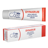 Dynarex DynaRub crema alivia dolor muscular, aplicación suave en zona afectada