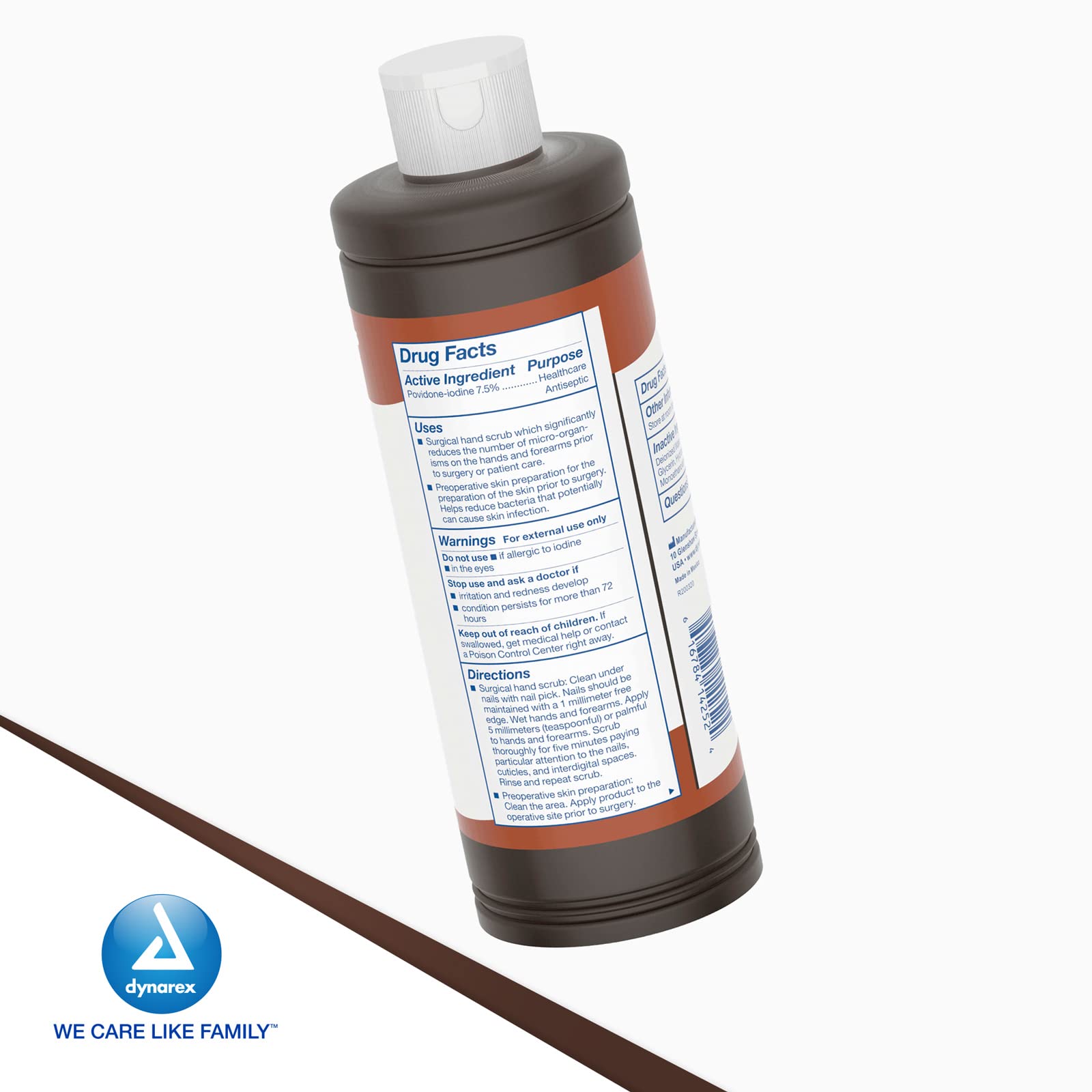 Dynarex povidona yodada, solución antiséptica para entornos clínicos.