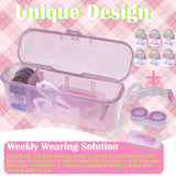 Eagosion accesorios para lentes, remover y pinzas incluidos para retirar lentes con precisión.